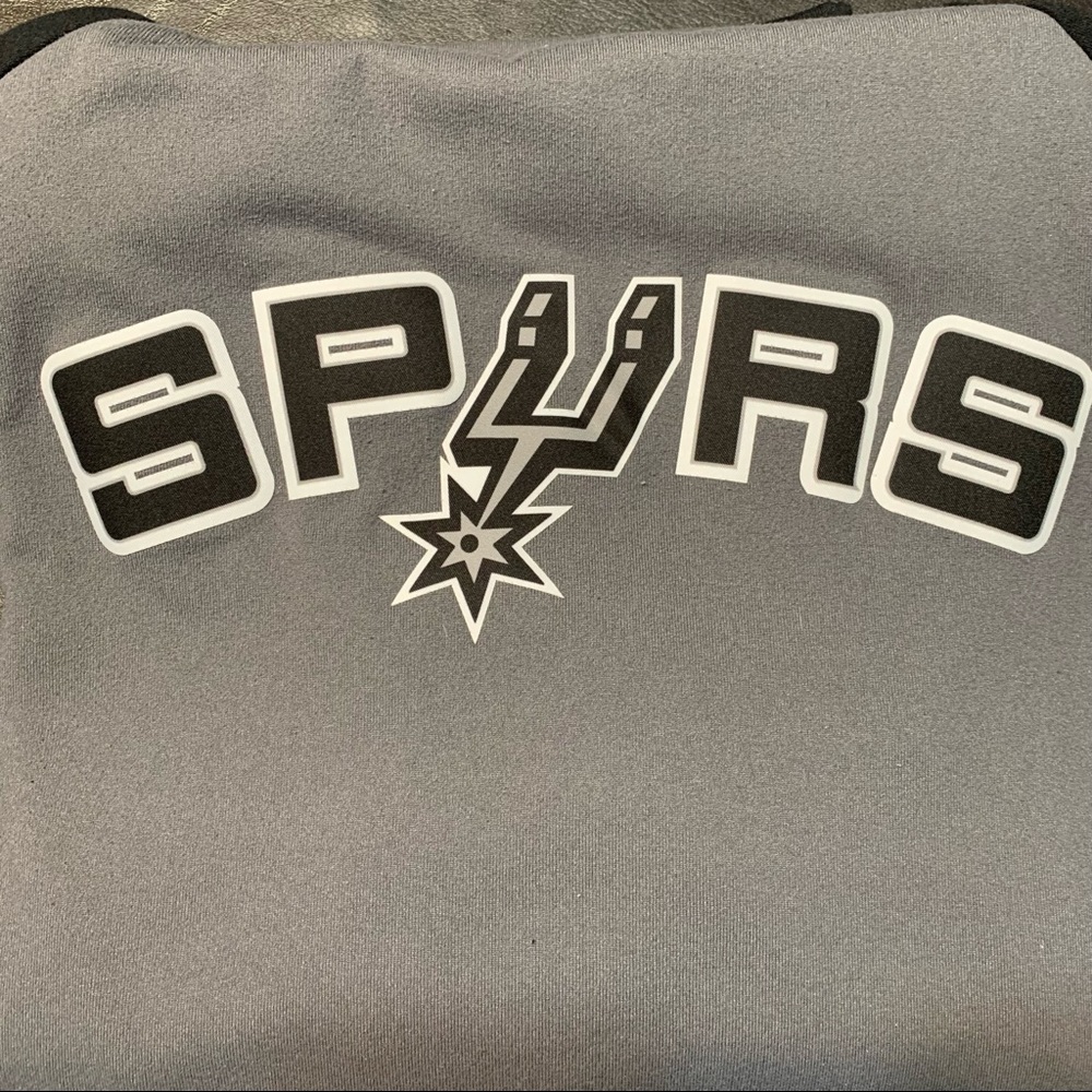 Adidas Climawarm San Antonio Spurs NBA Long Sleeve Pullover Hoodie Size L - Picture 12 of 16